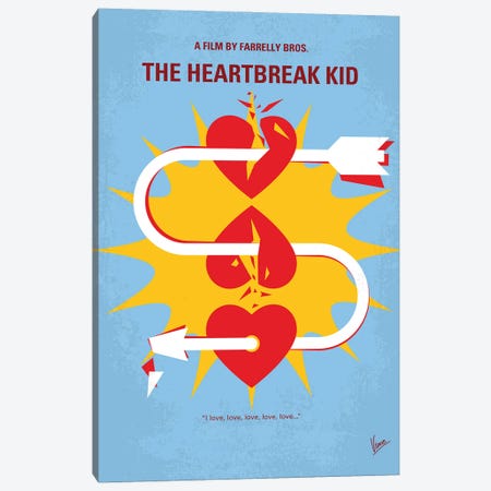 My The Heartbreak Kid Minimal Movie Poster Canvas Print #CKG1406} by Chungkong Canvas Art Print