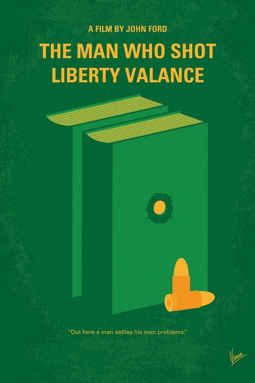 My The Man Who Shot Liberty Valance Minimal Movie Poster