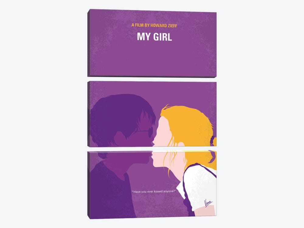 My My Girl Minimal Movie Poster by Chungkong 3-piece Canvas Print