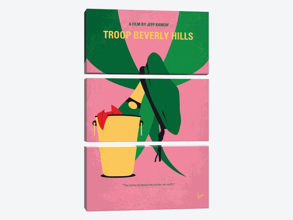 My Troop Beverly Hills Minimal Movie Poster by Chungkong 3-piece Art Print