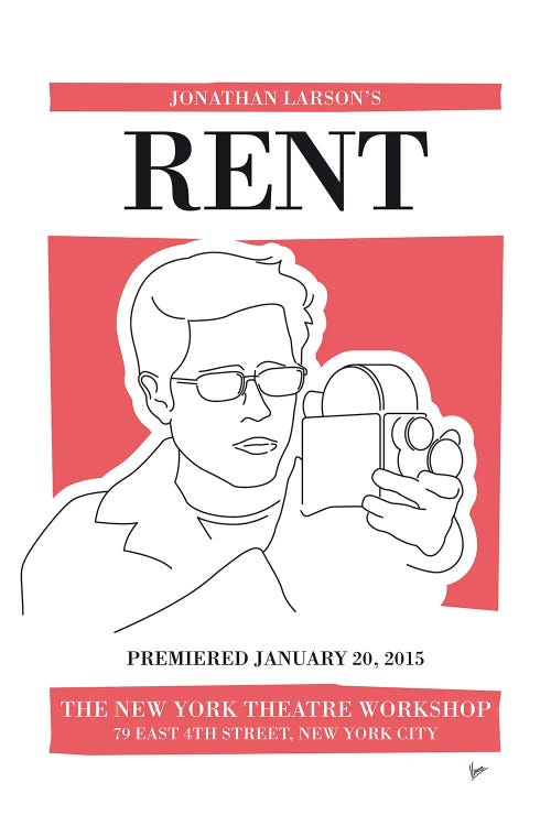 My Rent Musical Poster