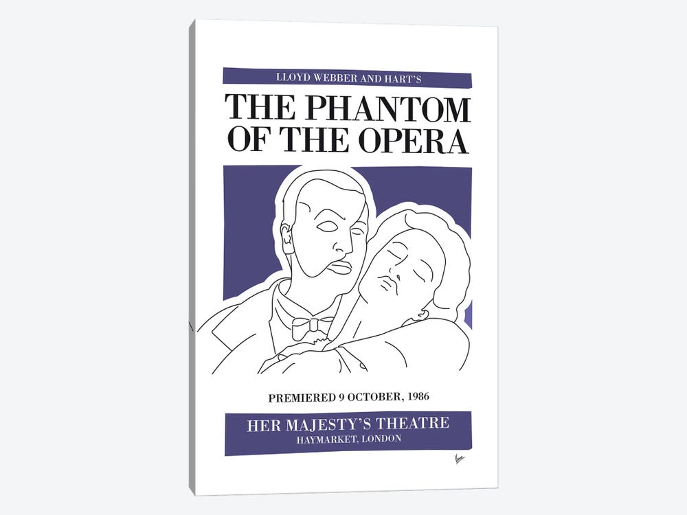 My The Phantom Of The Opera Musical Poster by Chungkong 1-piece Art Print