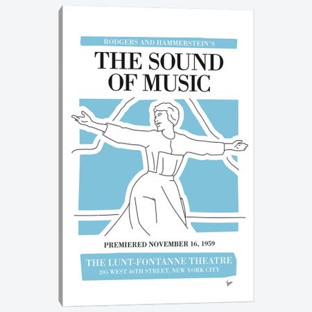 My The Sound Of Music Musical Poster Canvas Print #CKG1419} by Chungkong Canvas Art Print