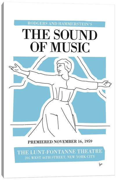 My The Sound Of Music Musical Poster Canvas Art Print - Broadway & Musicals