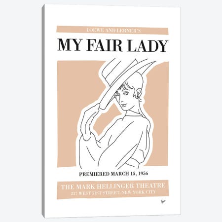 My My Fair Lady Musical Poster Canvas Print #CKG1421} by Chungkong Canvas Art
