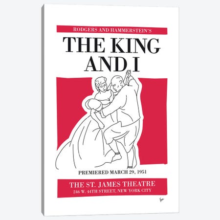 My The King And I Musical Poster Canvas Print #CKG1422} by Chungkong Canvas Artwork