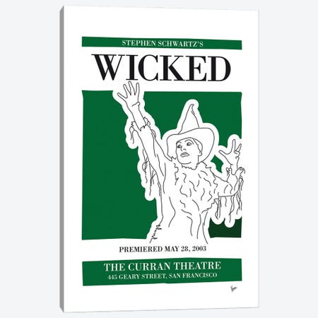 My Wicked Musical Poster Canvas Print #CKG1424} by Chungkong Canvas Print