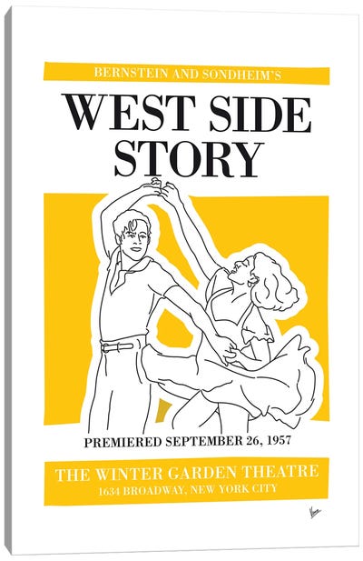 My West Side Story Musical Poster Canvas Art Print - Broadway & Musicals