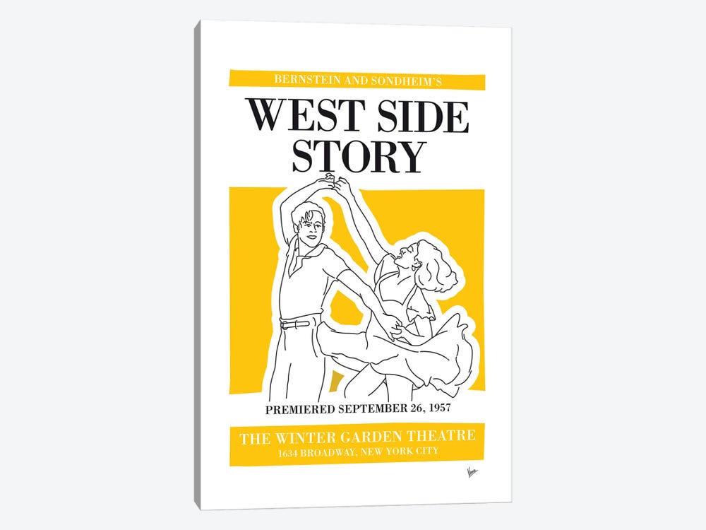 My West Side Story Musical Poster by Chungkong 1-piece Canvas Print