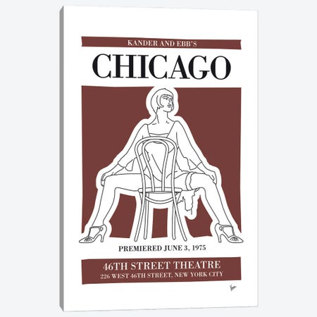 My Chicago Musical Poster Canvas Print #CKG1426} by Chungkong Canvas Print
