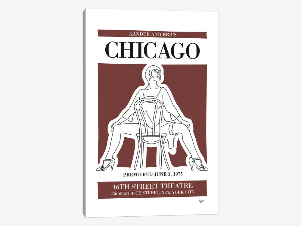 My Chicago Musical Poster by Chungkong 1-piece Canvas Wall Art