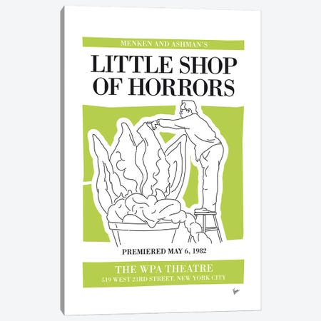 My Little Shop Of Horrors Musical Poster Canvas Print #CKG1427} by Chungkong Canvas Art Print