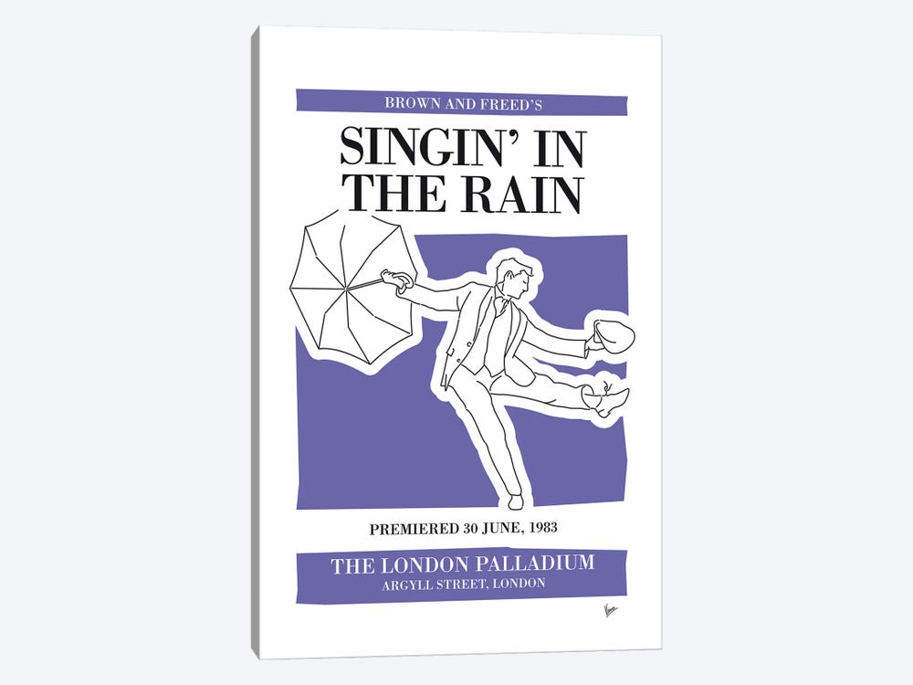 My Singin In The Rain Musical Poster by Chungkong 1-piece Art Print