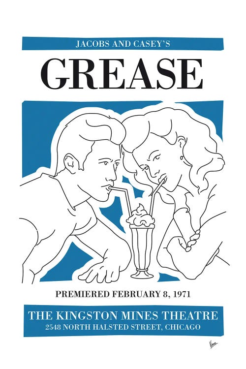 My Grease Musical Poster