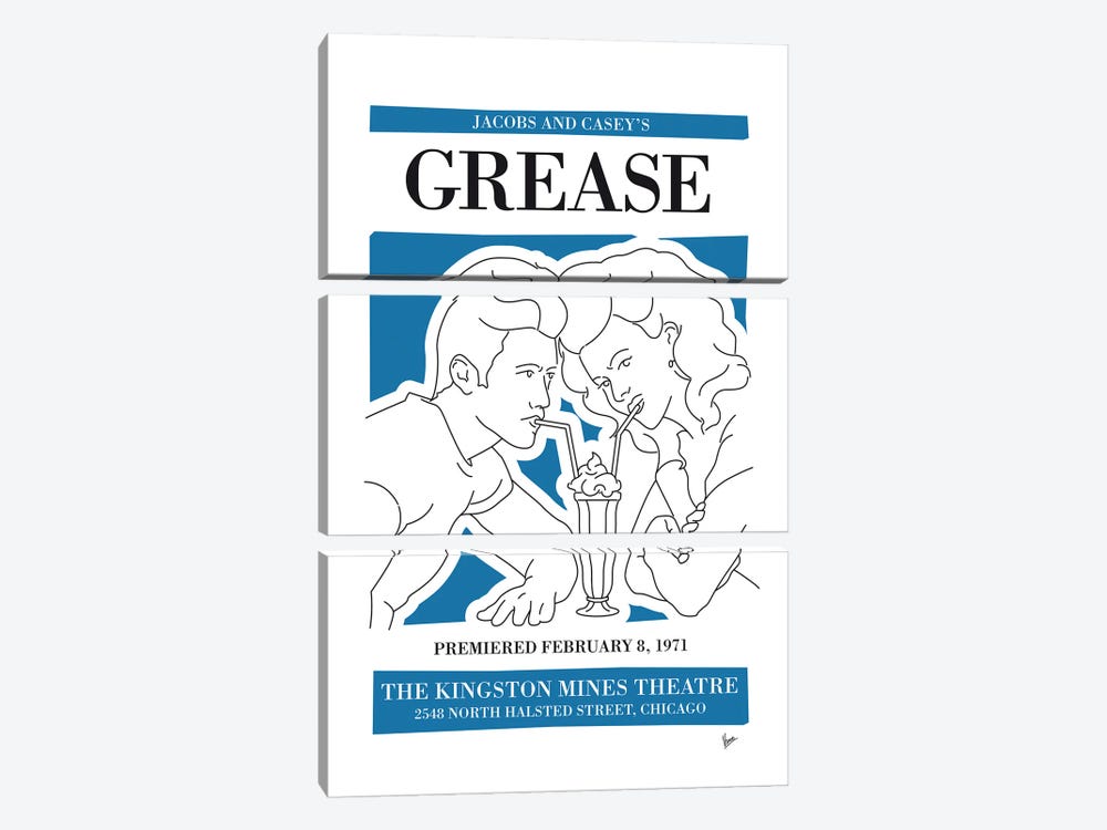 My Grease Musical Poster by Chungkong 3-piece Art Print