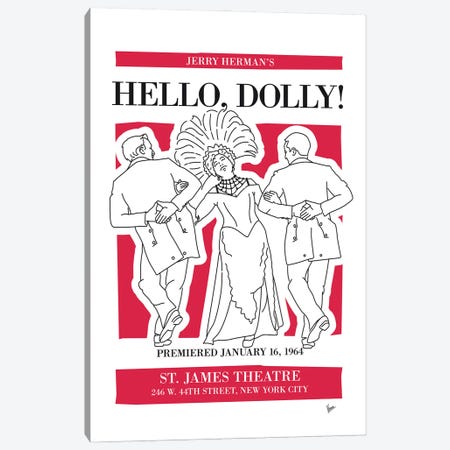 My Hello Dolly Musical Poster Canvas Print #CKG1434} by Chungkong Canvas Artwork
