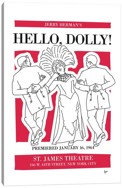 My Hello Dolly Musical Poster Canvas Art Print - Broadway & Musicals
