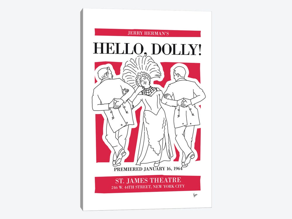 My Hello Dolly Musical Poster by Chungkong 1-piece Canvas Art Print
