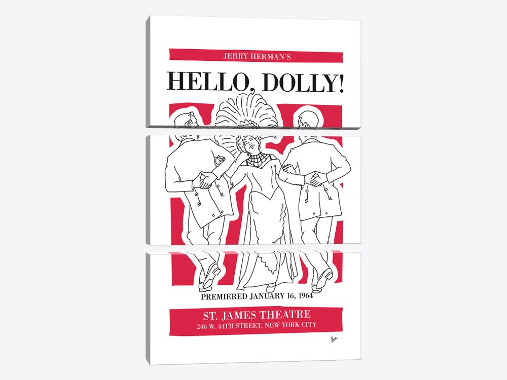 My Hello Dolly Musical Poster by Chungkong 3-piece Art Print