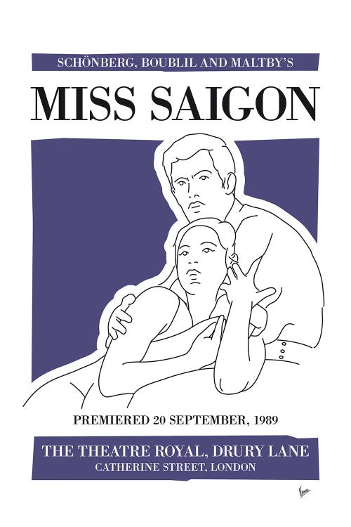 My Miss Saigon Musical Poster