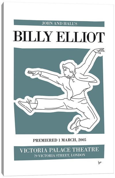 My Billy Elliot Musical Poster Canvas Art Print - Musical Movie Art