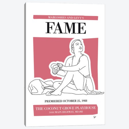 My Fame Musical Poster Canvas Print #CKG1438} by Chungkong Canvas Print