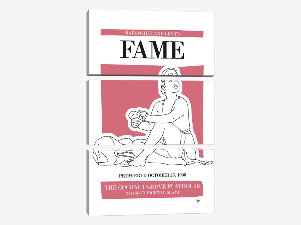 My Fame Musical Poster by Chungkong 3-piece Art Print