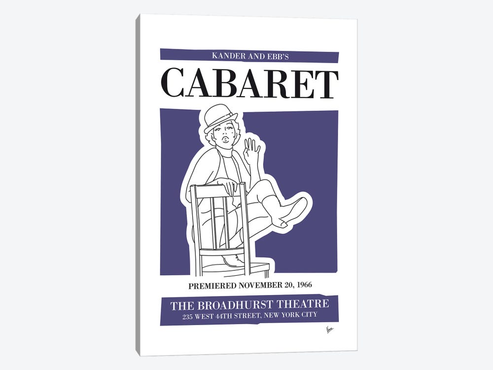 My Cabaret Musical Poster by Chungkong 1-piece Canvas Artwork