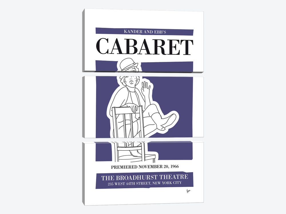 My Cabaret Musical Poster by Chungkong 3-piece Canvas Artwork