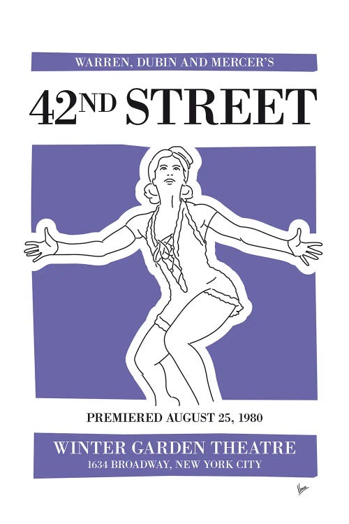 My 42nd Street Musical Poster