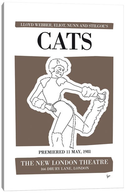 My Cats Musical Poster Canvas Art Print - Broadway & Musicals