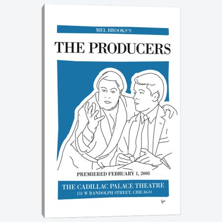 My The Producers Musical Poster Canvas Print #CKG1444} by Chungkong Art Print