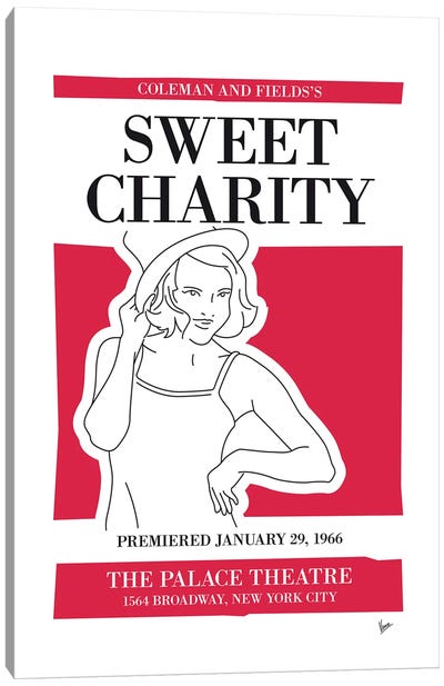 My Sweet Charity Musical Poster Canvas Art Print - Broadway & Musicals