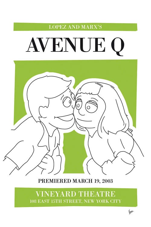 My Avenue Q Musical Poster