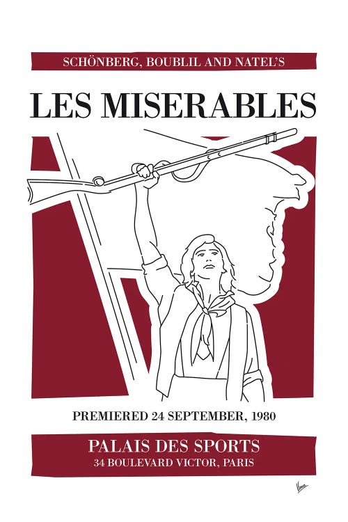 My Les Miserables Musical Poster