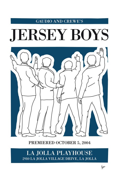 My Jersey Boys Musical Poster