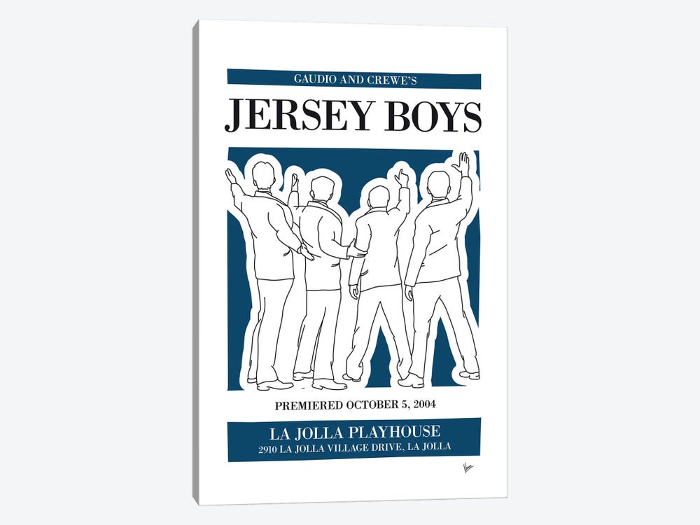 My Jersey Boys Musical Poster by Chungkong 1-piece Canvas Artwork