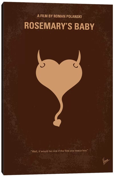 Rosemary's Baby Minimal Movie Poster Canvas Art Print - The Cult