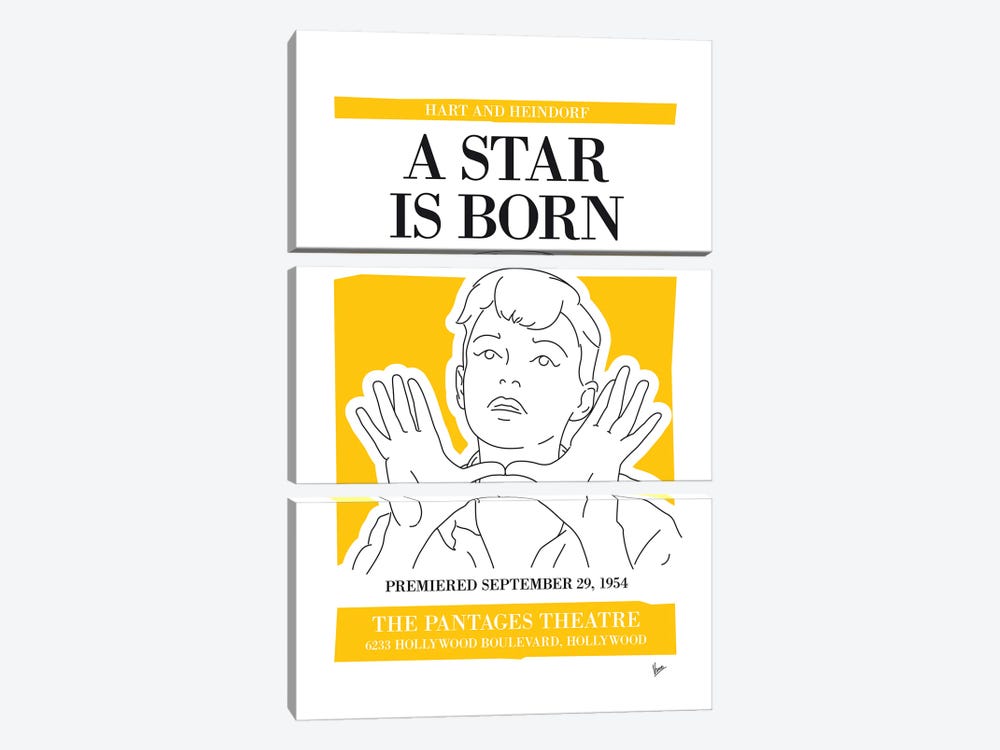 My A Star Is Born Musical Poster by Chungkong 3-piece Art Print