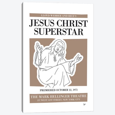 My Jesus Christ Superstar Musical Poster Canvas Print #CKG1453} by Chungkong Canvas Art Print