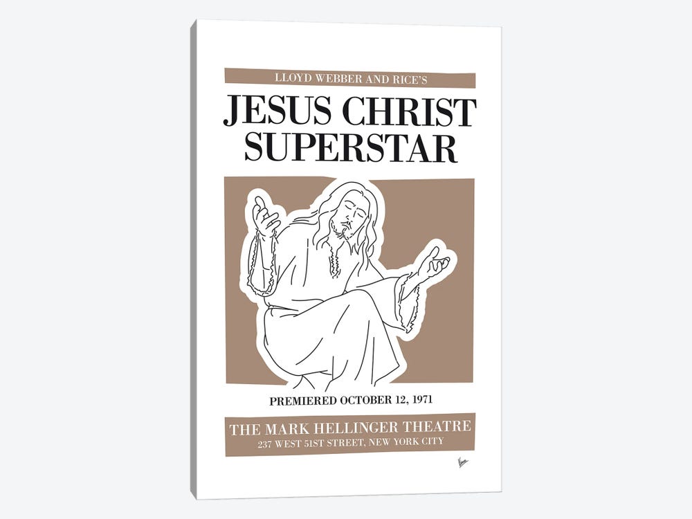 My Jesus Christ Superstar Musical Poster by Chungkong 1-piece Canvas Wall Art
