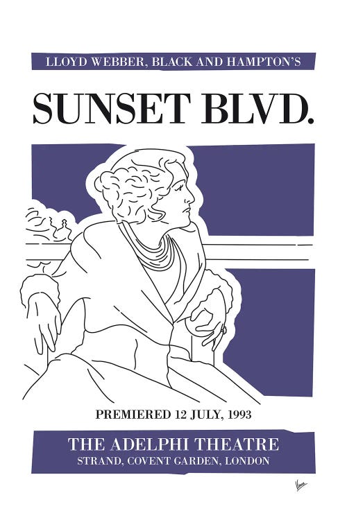 My Sunset Blvd Musical Poster