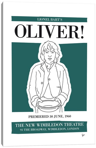 My Oliver Musical Poster Canvas Art Print - Performing Arts