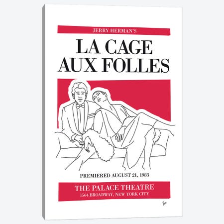 My La Cage Aux Folles Musical Poster Canvas Print #CKG1456} by Chungkong Canvas Wall Art