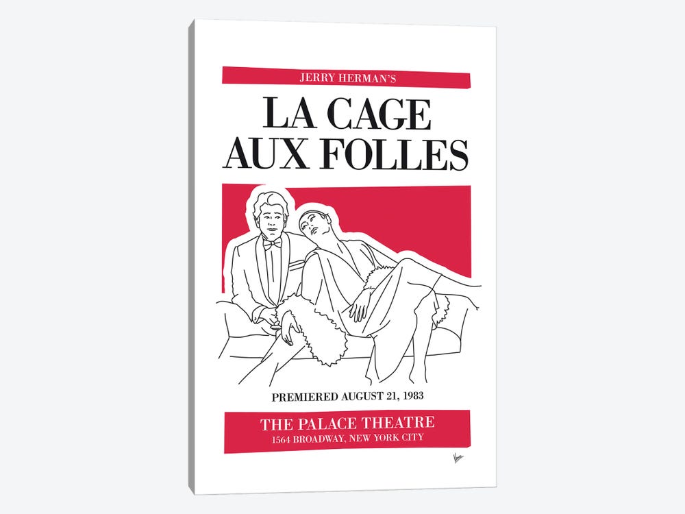 My La Cage Aux Folles Musical Poster by Chungkong 1-piece Canvas Print