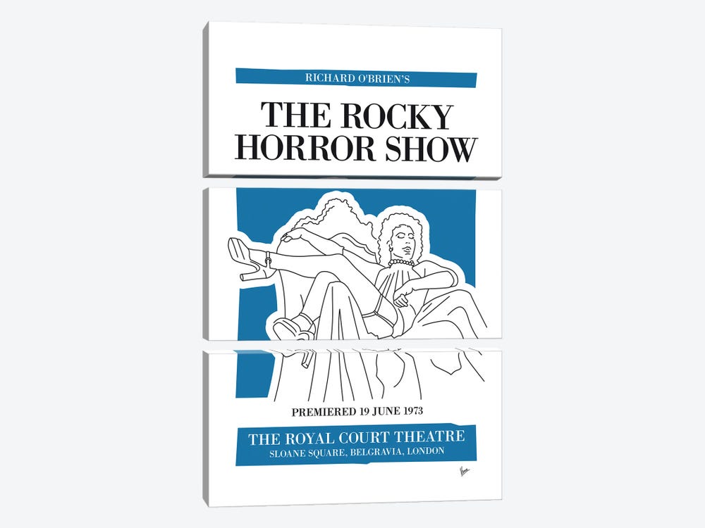 My The Rocky Horror Show Musical Poster by Chungkong 3-piece Canvas Art