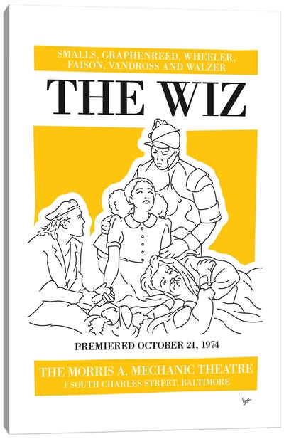 My The Wiz Musical Poster Canvas Art Print - Dorothy Gale