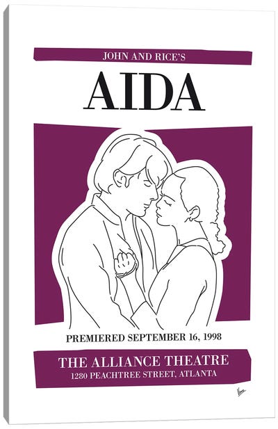 My Aida Musical Poster Canvas Art Print - Broadway & Musicals