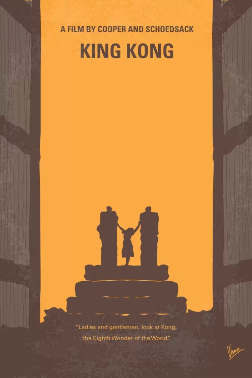 King Kong Minimal Movie Poster