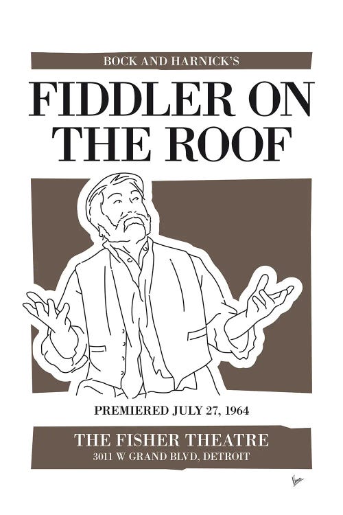 My Fiddler On The Roof Musical Poster